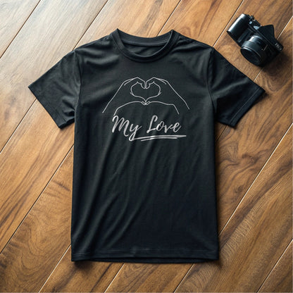 Paar T-Shirt „My Love“