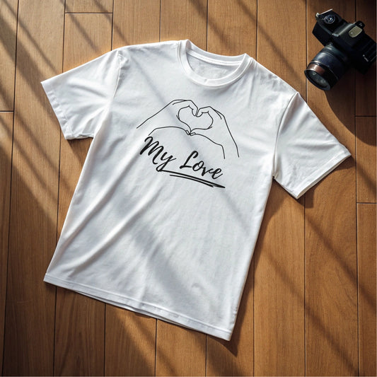 Paar T-Shirt „My Love“