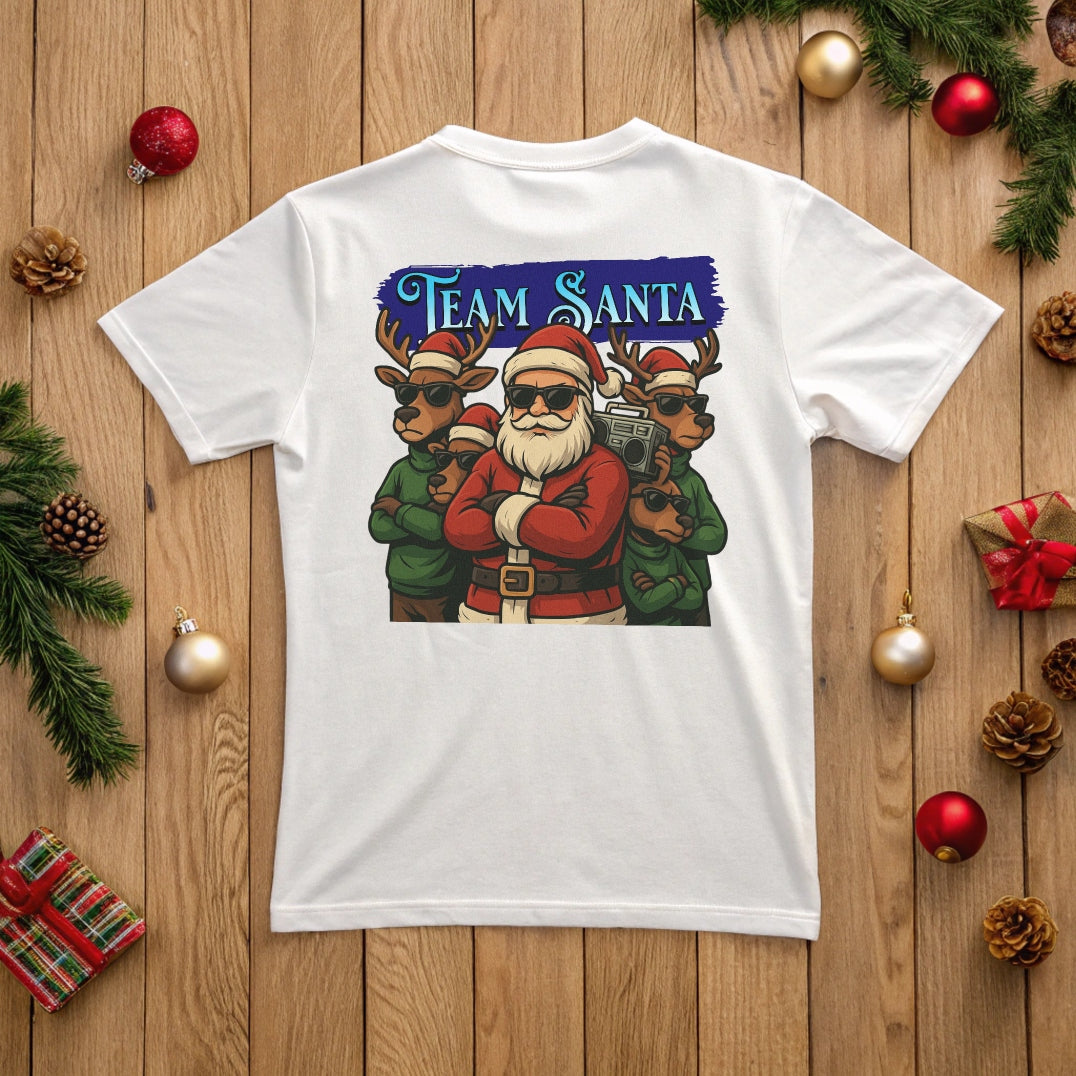 Cooles Weihnachts T-Shirt "Team Santa"