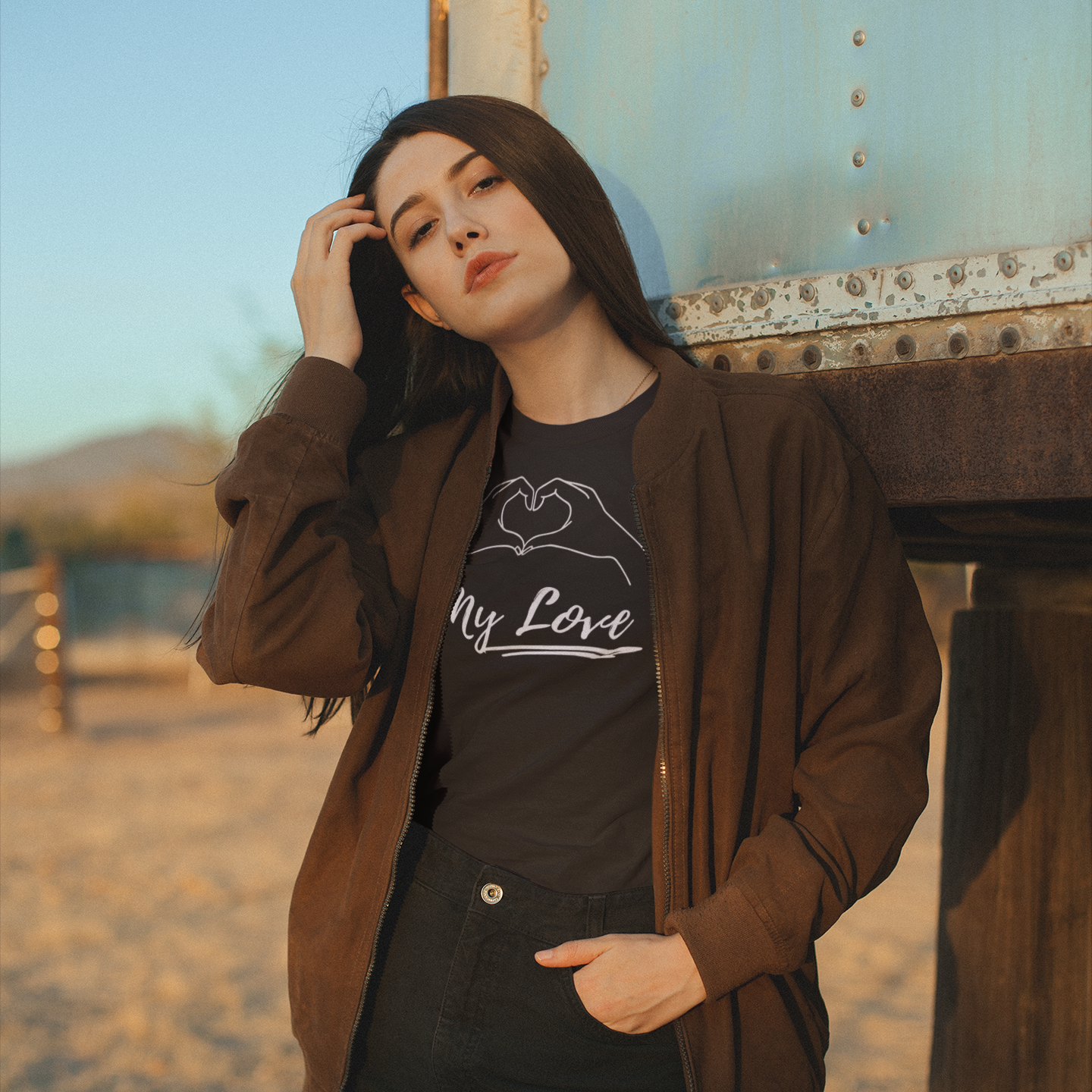 Paar T-Shirt „My Love“