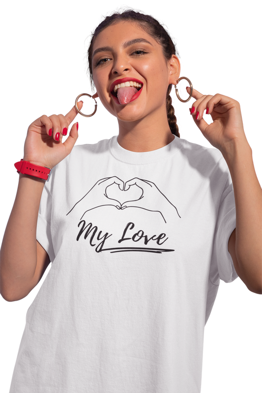 Paar T-Shirt „My Love“