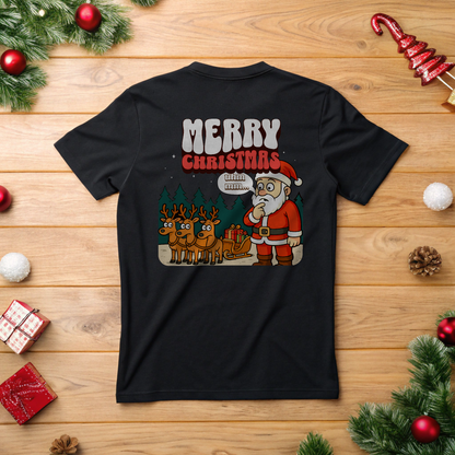 Lustiges Weihnachts- / Partner  T-Shirt "Santa sucht"