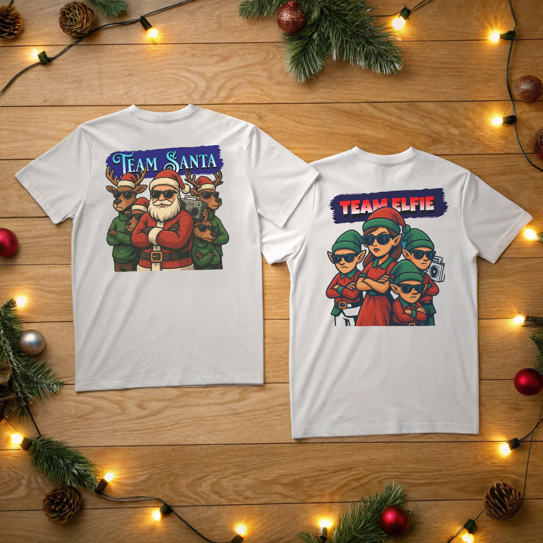 Cooles Weihnachts T-Shirt "Team Santa"